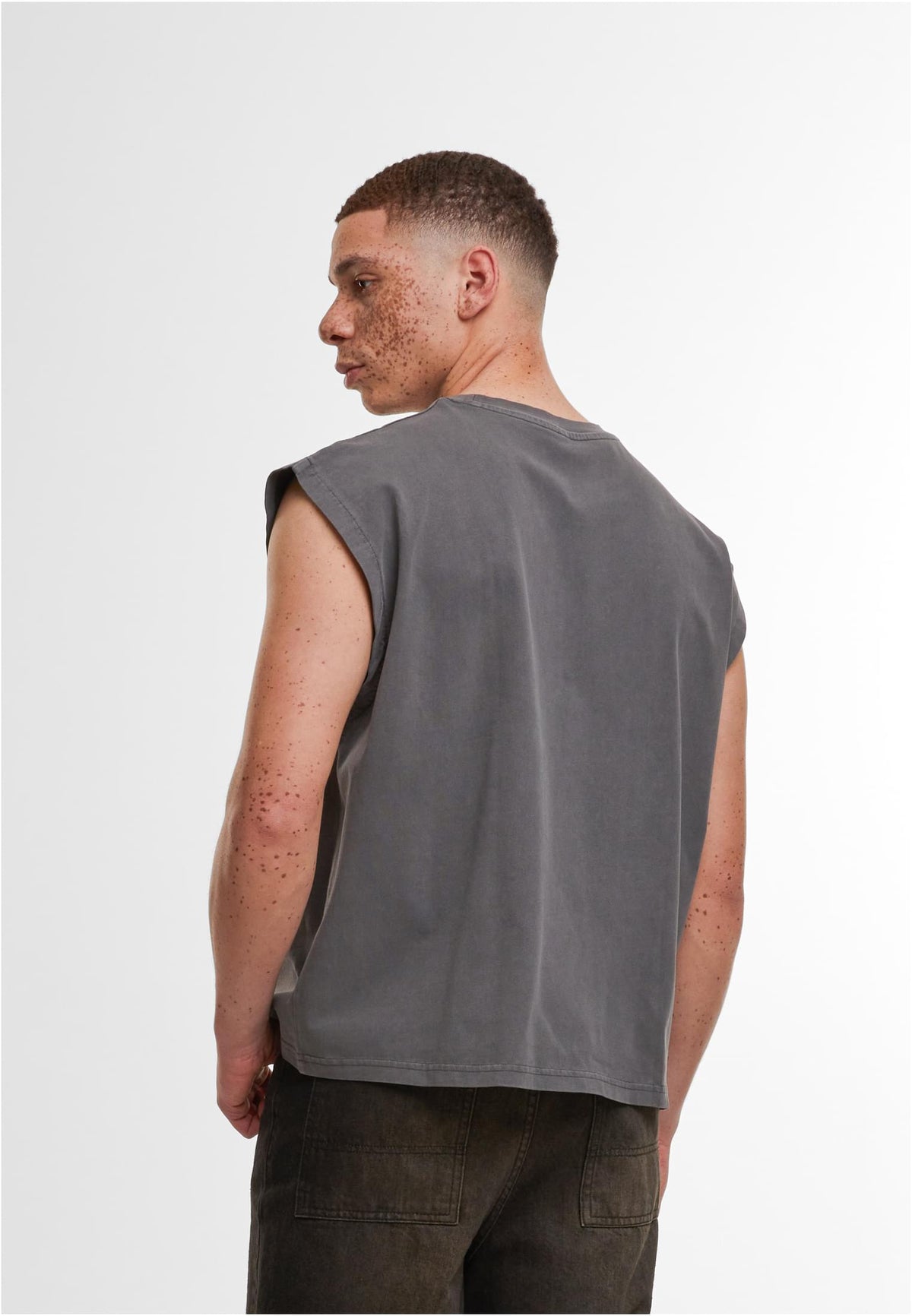 Vintage Cropped Heavy Sleeveless Tee 240 GSM