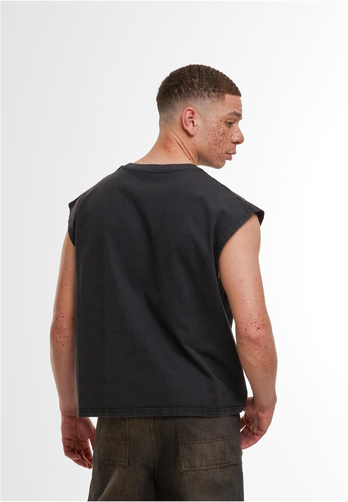 Vintage Cropped Heavy Sleeveless Tee 240 GSM