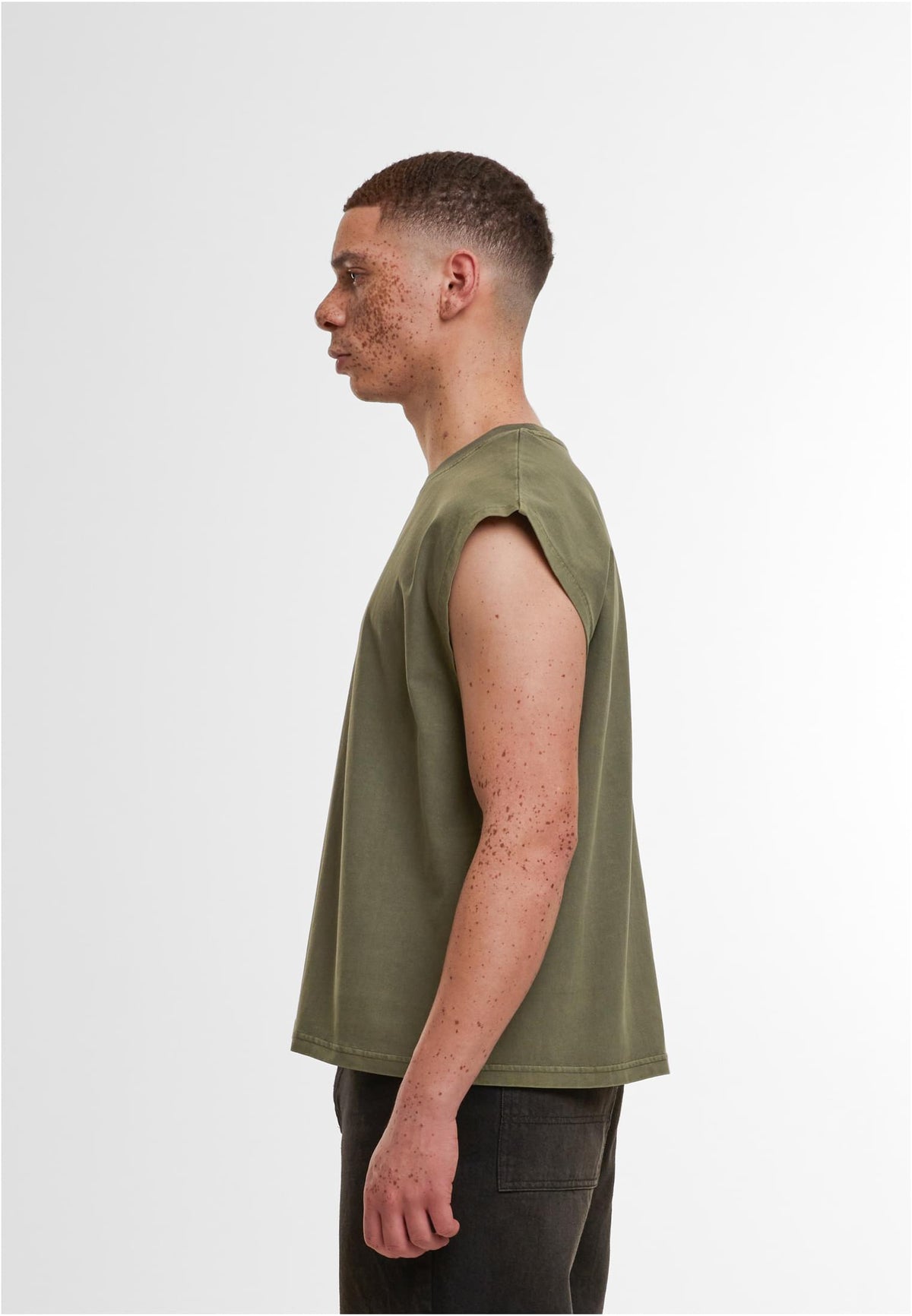 Vintage Cropped Heavy Sleeveless Tee 240 GSM