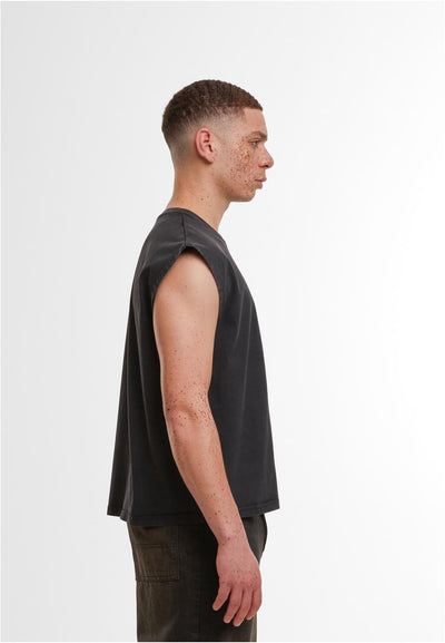 Vintage Cropped Heavy Sleeveless Tee 240 GSM