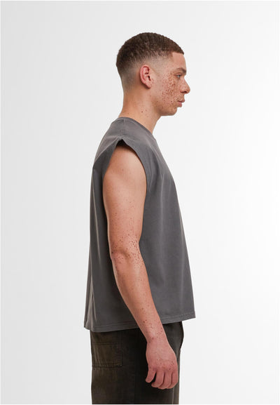 Vintage Cropped Heavy Sleeveless Tee 240 GSM